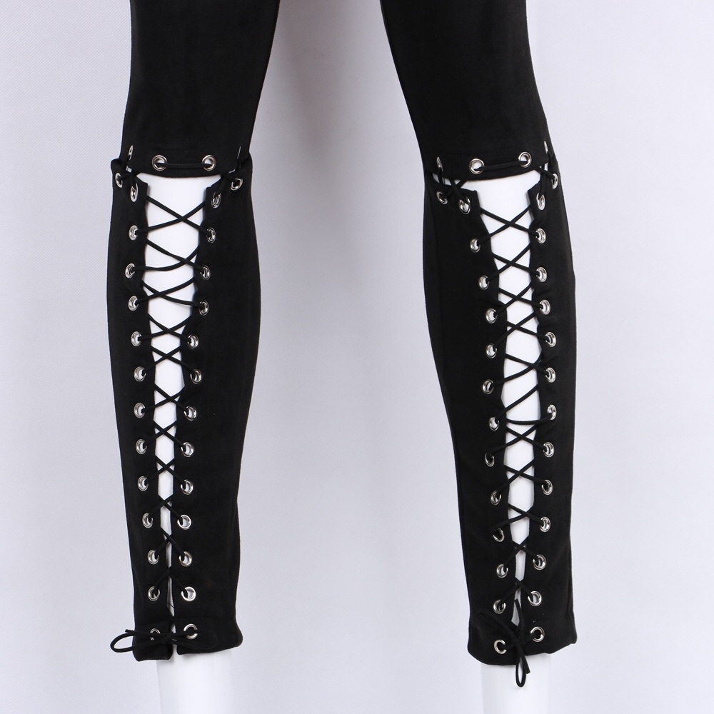 NEW! Suede Lace-up Pants - Picture 3 of 8